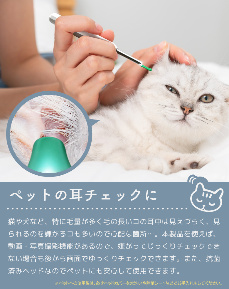 カメラ付き耳かき