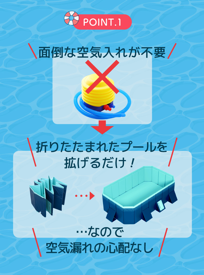 折りたたみプール