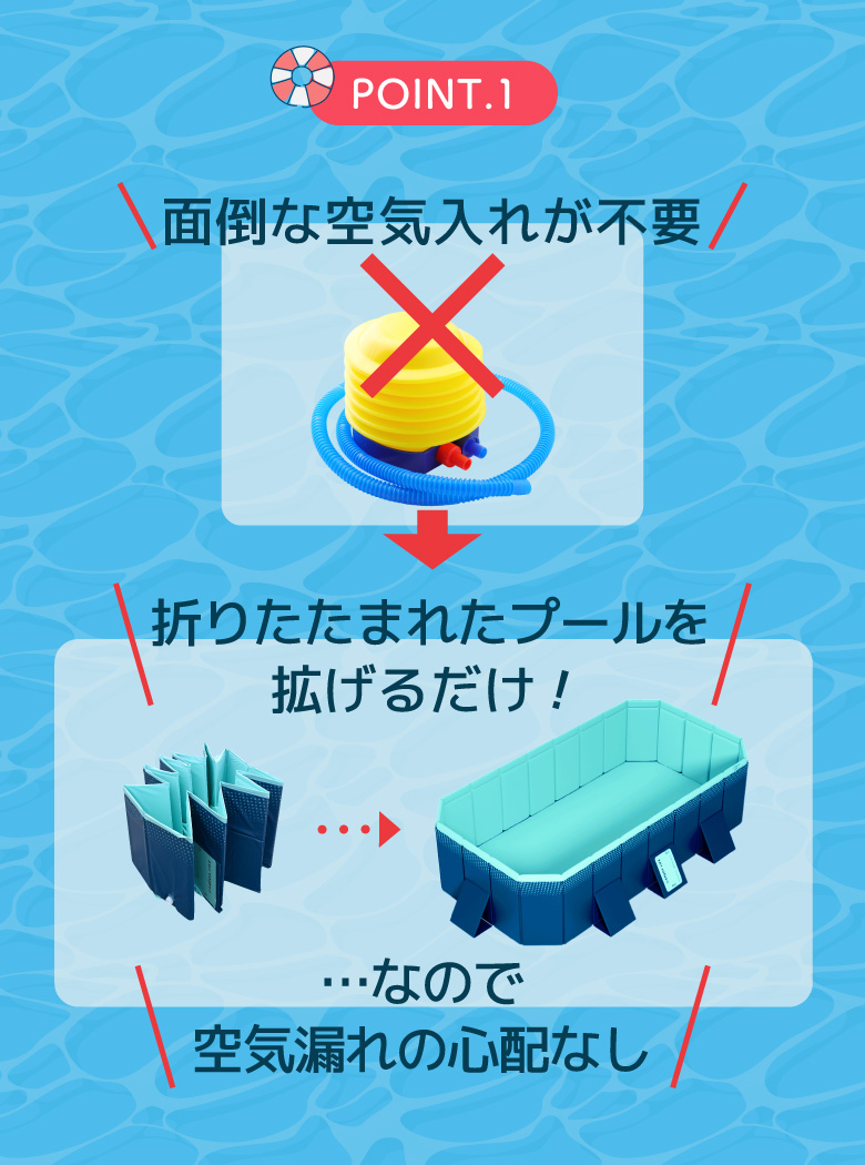 折りたたみプール