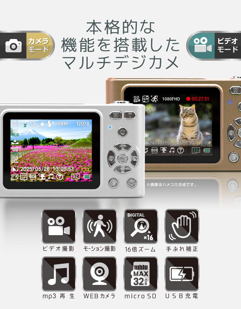 多機能デジタルカメラ