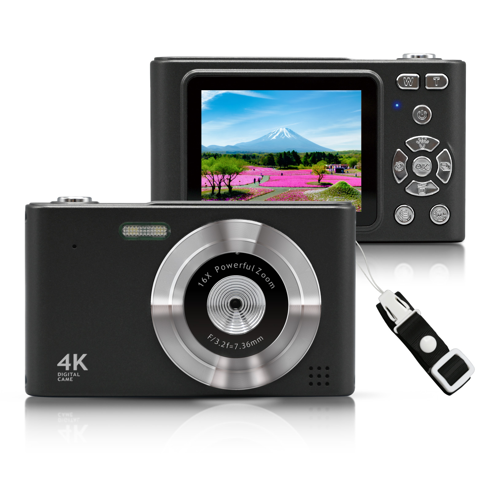 Amazon | デジタルカメラ 4K 4800万画素 レトロ キッズカメラ