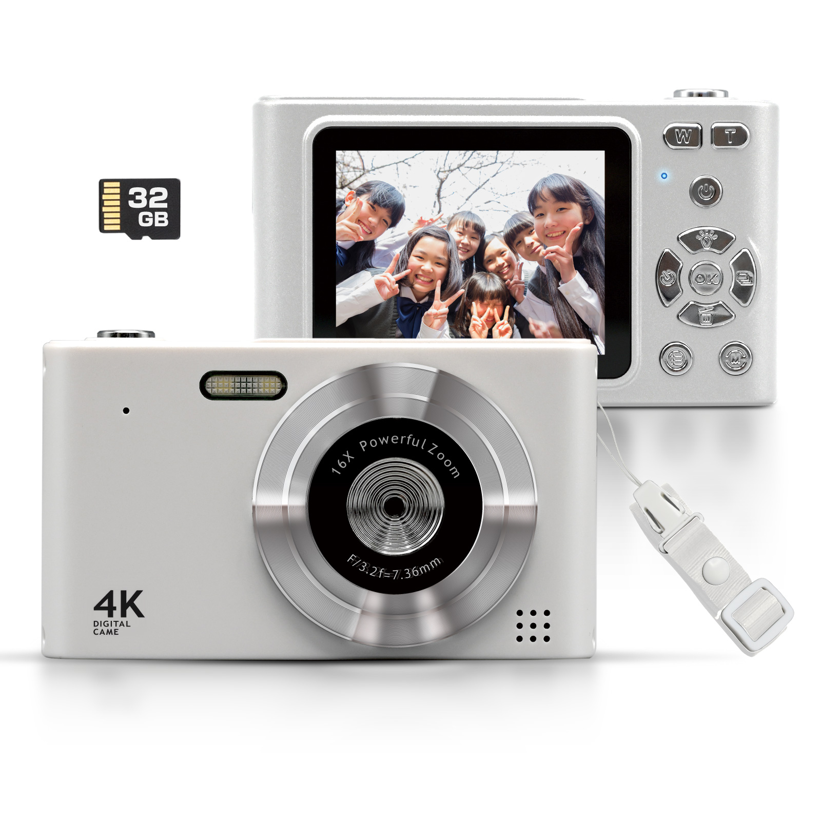 デジタルカメラ SDカード付き（32GB） 4K 4800万画素 キッズ