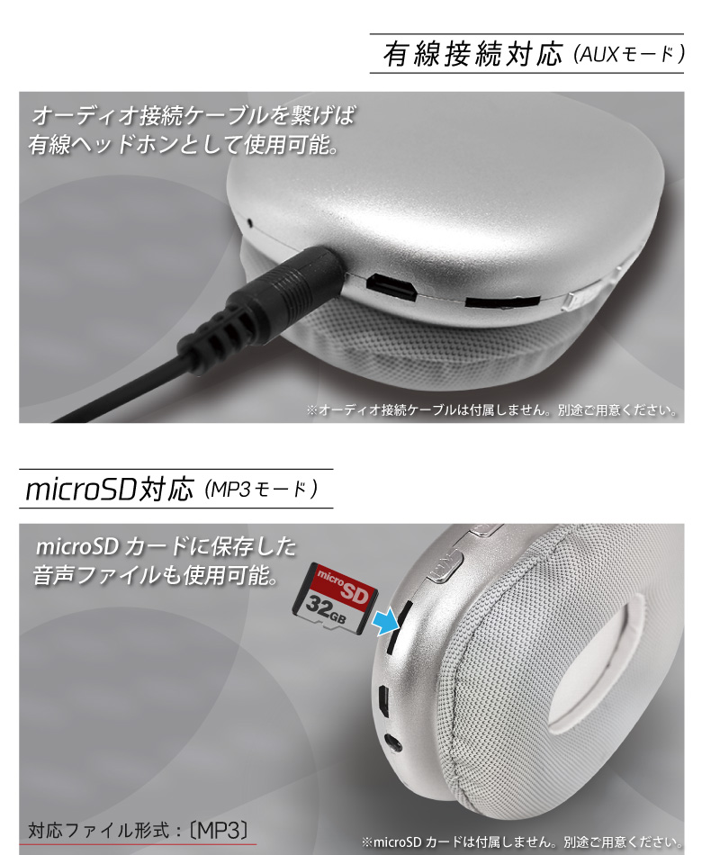 ワイヤレスヘッドホン Bluetooth5.0+EDR ヘッドホン ハイ