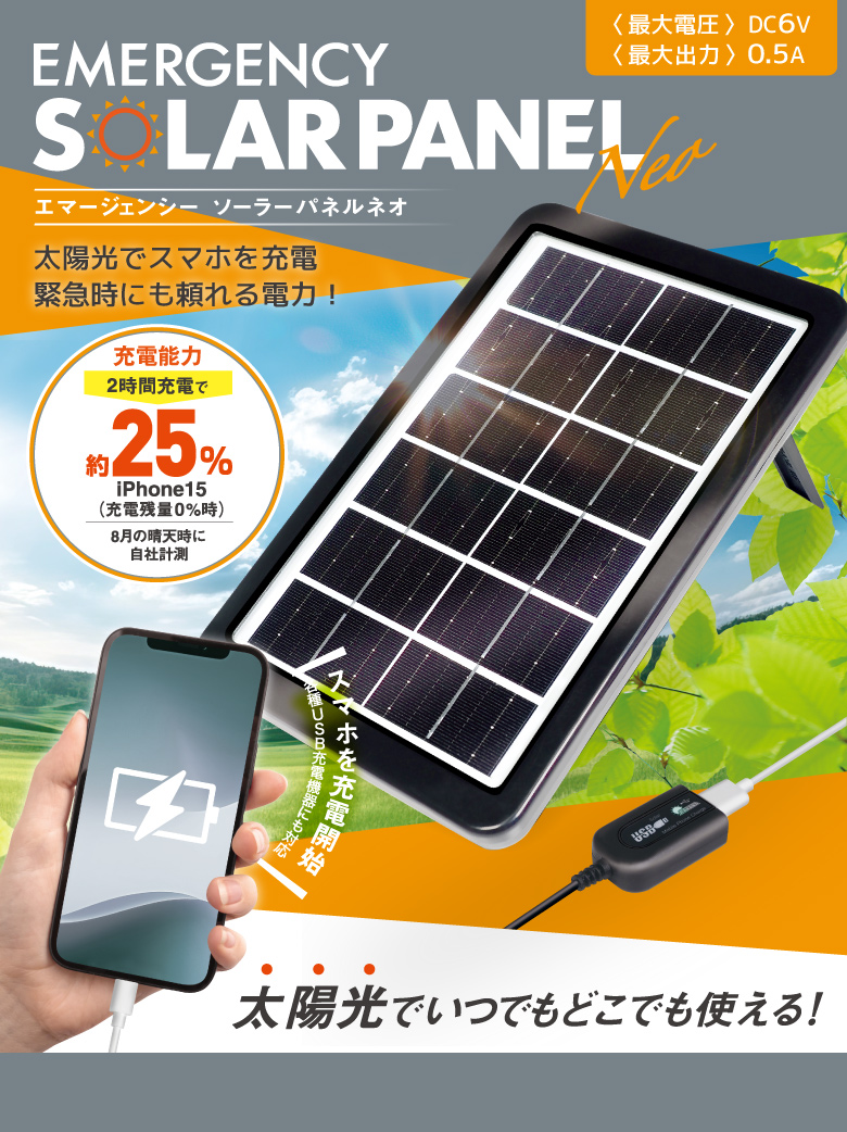 太陽光発電 45W ソーラーチャージャー（未使用） 太陽光発電 45W ソーラーチャージャー（未使用）