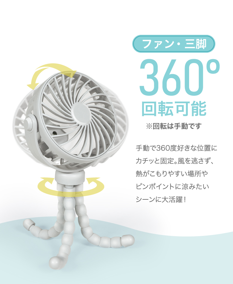 アウトレット ハンディファン 小型 携帯扇風機...の詳細画像5