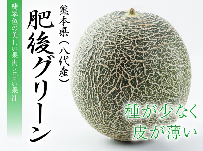 メロン 肥後グリーンメロン 秀品 6L〜5Lサイズ 2玉 2.2kg以上