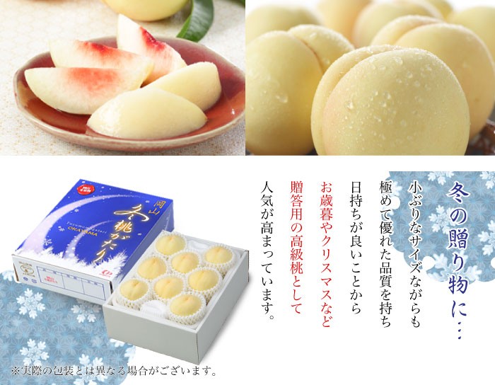 白桃 岡山冬桃がたり ロイヤル 4〜10玉 1kg 岡山県産 JA吉備路 桃 もも