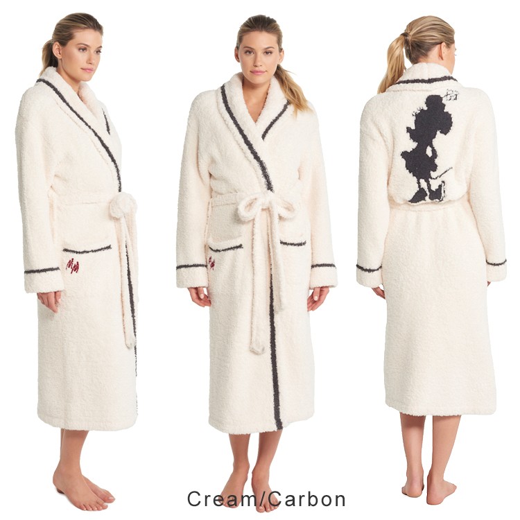 Barefoot dreams★CozyChicディズニーミニーマウス大人用ローブ ヴィンテージ ディズニー ミニーマウス ベビーブランケット