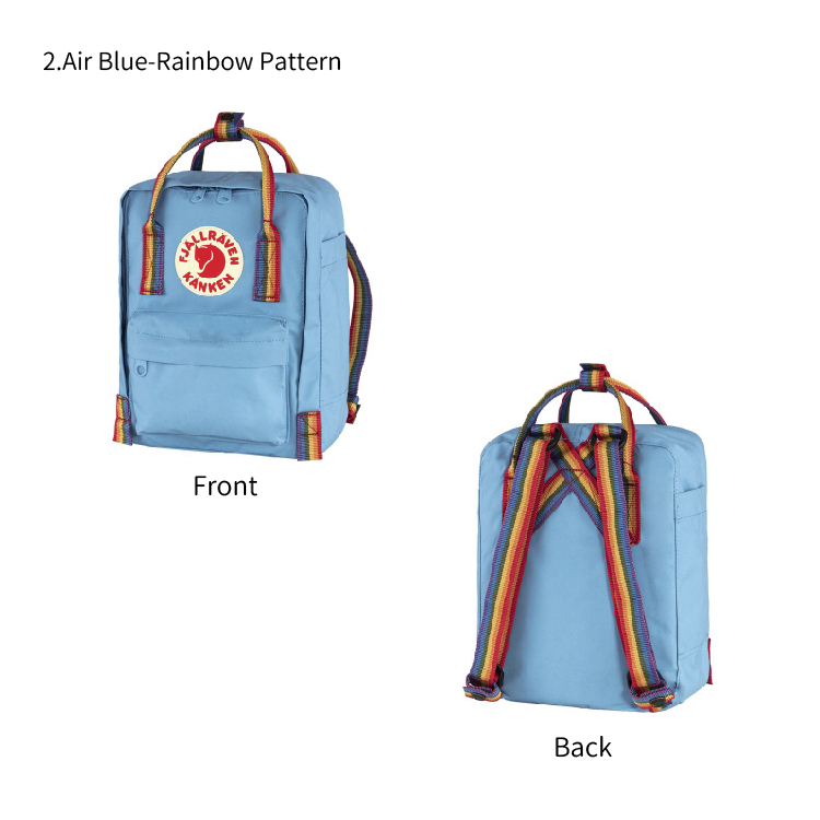 FJALLRAVEN フェールラーベン カンケン レインボー ミニ Kanken Rainbow Mini F23621 7L リュック  リュックサック 2way メンズ レディース マザーズバッグ : flrv0007 : ハコナカ - 通販 - Yahoo!ショッピング