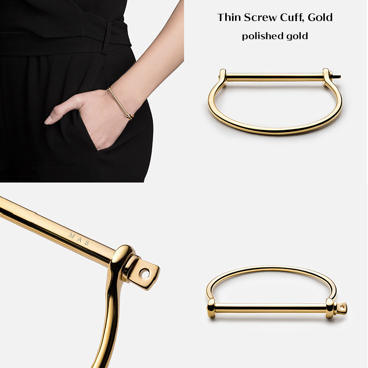 miansai Thin Screw Cuff ブレスレット　ロンハーマン ミアンサイ ブレスレット Miansai メンズ レディース ユニセックス
