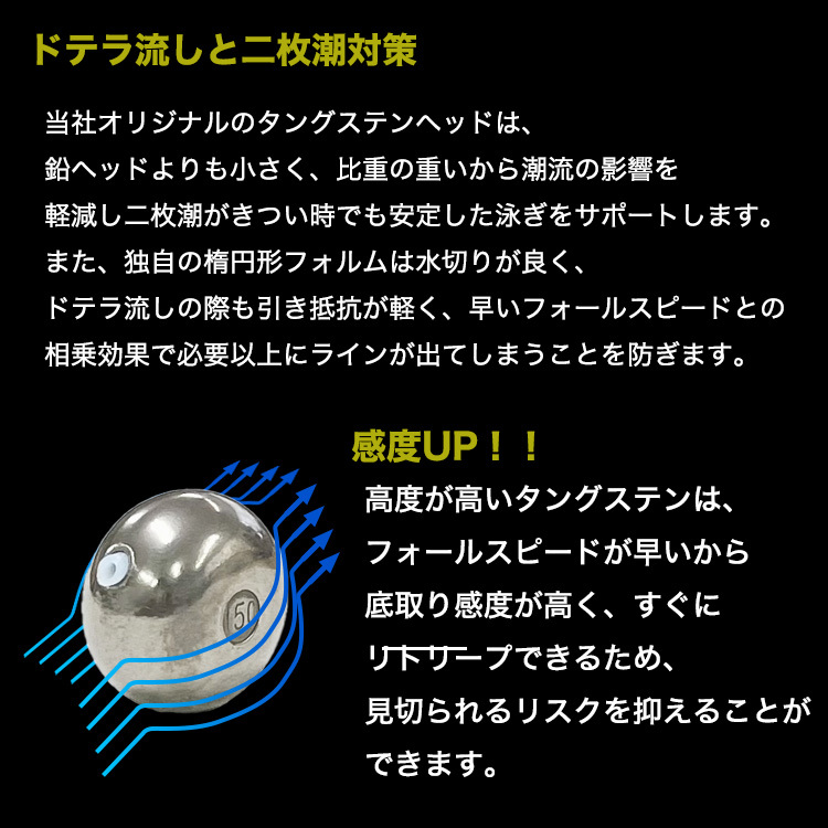 釣具 タイラバ タングステン ヘッド 45g 単色 単品 交換用 タイラバ