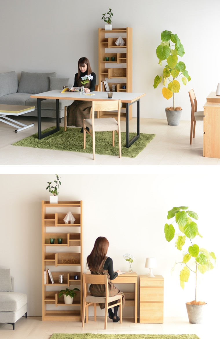 アジアン家具 ラック 収納 木製 オーク おしゃれ ディスプレイ