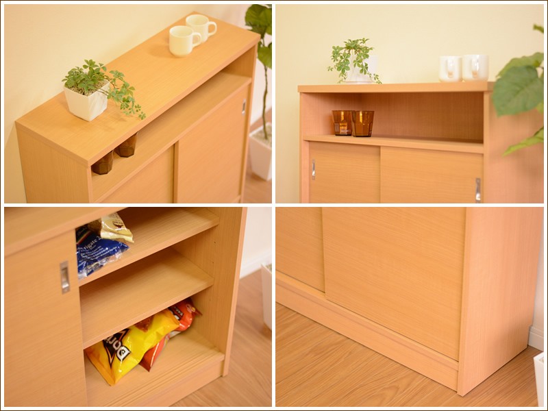 カウンター下棚 Napoli 2段 吉川木工 すき間収納 カウンター下 収納