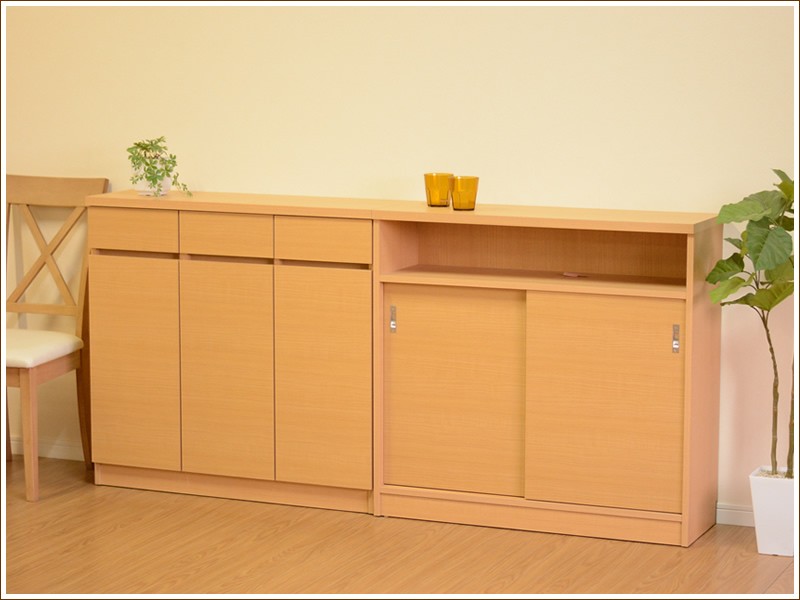 カウンター下棚 Napoli 2段 吉川木工 すき間収納 カウンター下 収納