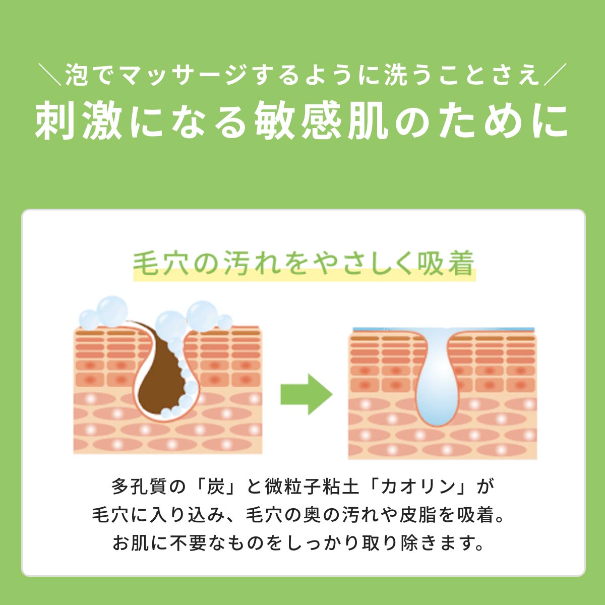 皮脂 毛穴 ニキビ予防 敏感肌 洗顔 石鹸 石けん ソープ (ネット付）肌荒れ 低刺激 脂漏性 皮膚炎 酒さ アトピー 混合肌 黒ずみ 角栓 くすみ｜hadamaru｜09