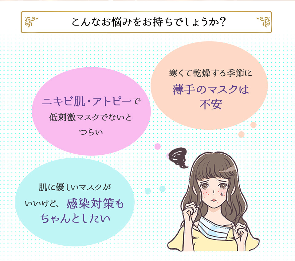 何度も洗って使える フェアリーシルクマスク