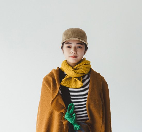 French Bull (フレンチブル) | ハニカムミニマフラー (dark yellow