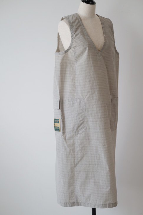 ASEEDONCLOUD | Handwerker HW smock dress (light gray) ワンピース