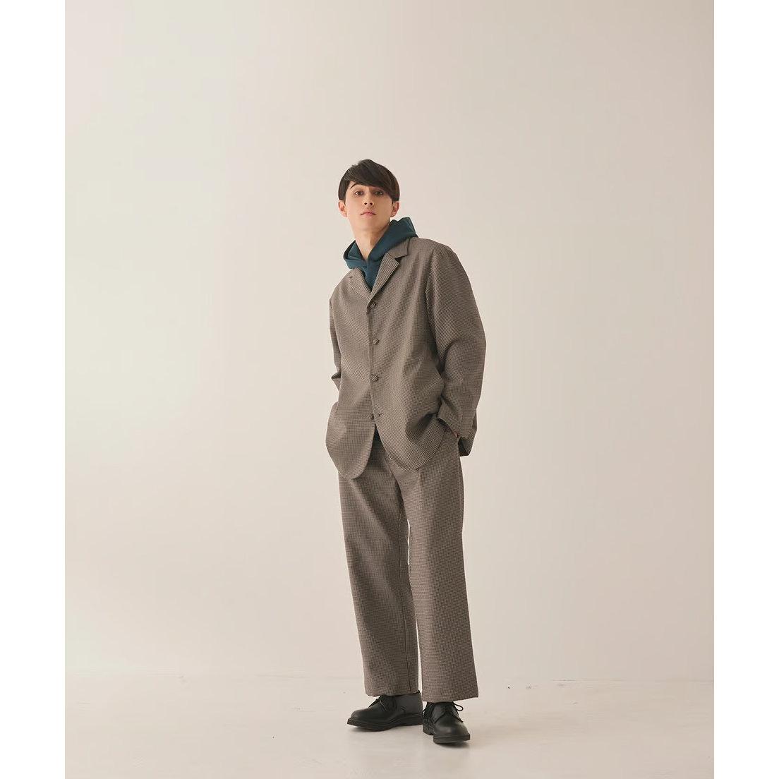 【SALE セール】amne (アンヌ) | FRENCH TERRY oval hoodie (marine) | size 1 / size 3 トップス シンプル ユニセックス パーカー amne (アンヌ) | FRENCH TERRY oval hoodie (marine) size 1 / 3