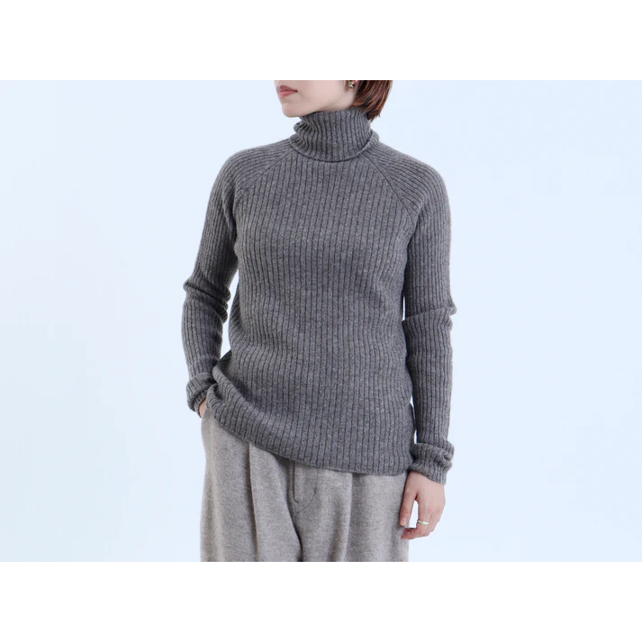 FACTORY (ファクトリー) | 24AW ヤク リブタートルセーター (gray