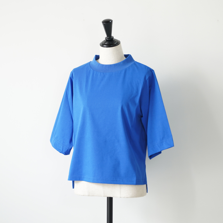 KELEN (ケレン) | HALF SLEEVE TOPS "HARP"(greige / charcoal / salmon pink / blue) | トップス シンプル お洒落