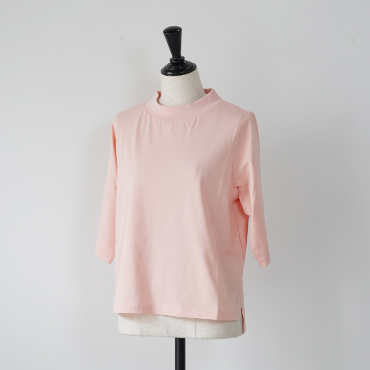 KELEN (ケレン) | HALF SLEEVE TOPS "HARP"(greige / charcoal / salmon pink / blue) | トップス シンプル お洒落