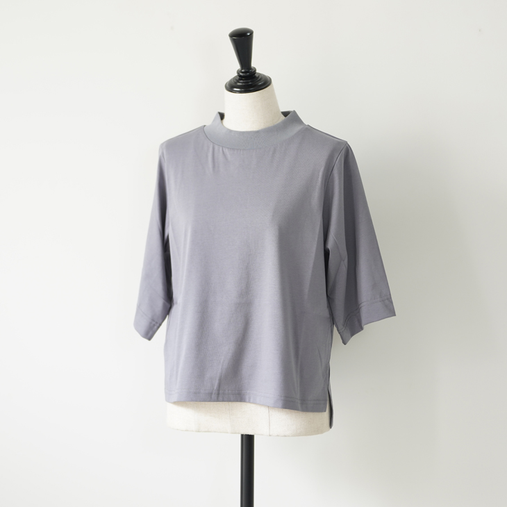KELEN (ケレン) | HALF SLEEVE TOPS "HARP"(greige / charcoal / salmon pink / blue) | トップス シンプル お洒落
