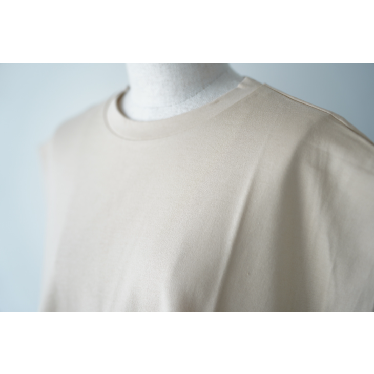 【SALE セール】MANON (マノン) | ROUND HEM PIPING L/S TEE (black / beige) | トップス シンプル お洒落 MANON (マノン) | ROUND HEM PIPING L/S TEE (black / beige