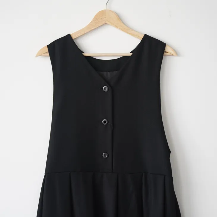 utilite (ユティリテ) | ジャンパースカート (クロ) 2way ワンピース