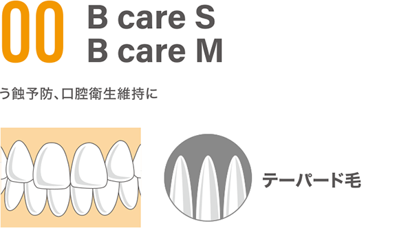 00ベーシックケアの毛先イメージ図