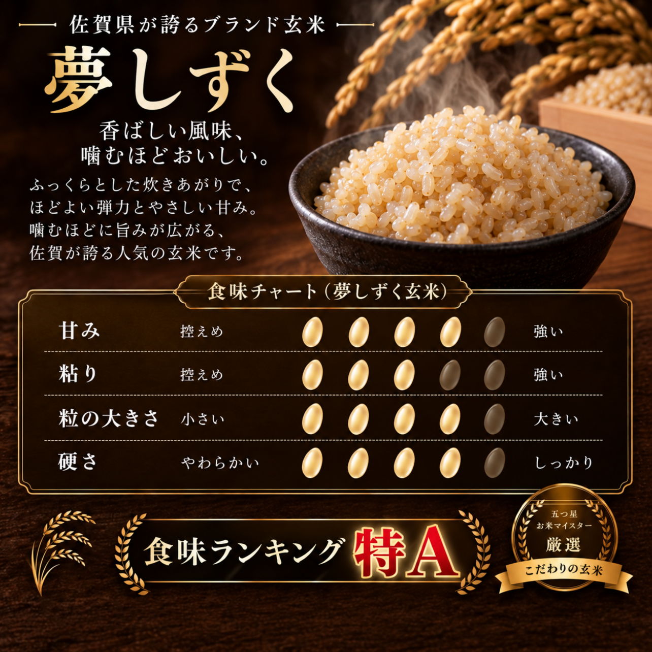 夢しずく 新米 特選玄米 10kg 5kg×2袋 佐賀県産 令和8年産 五つ星マイ
