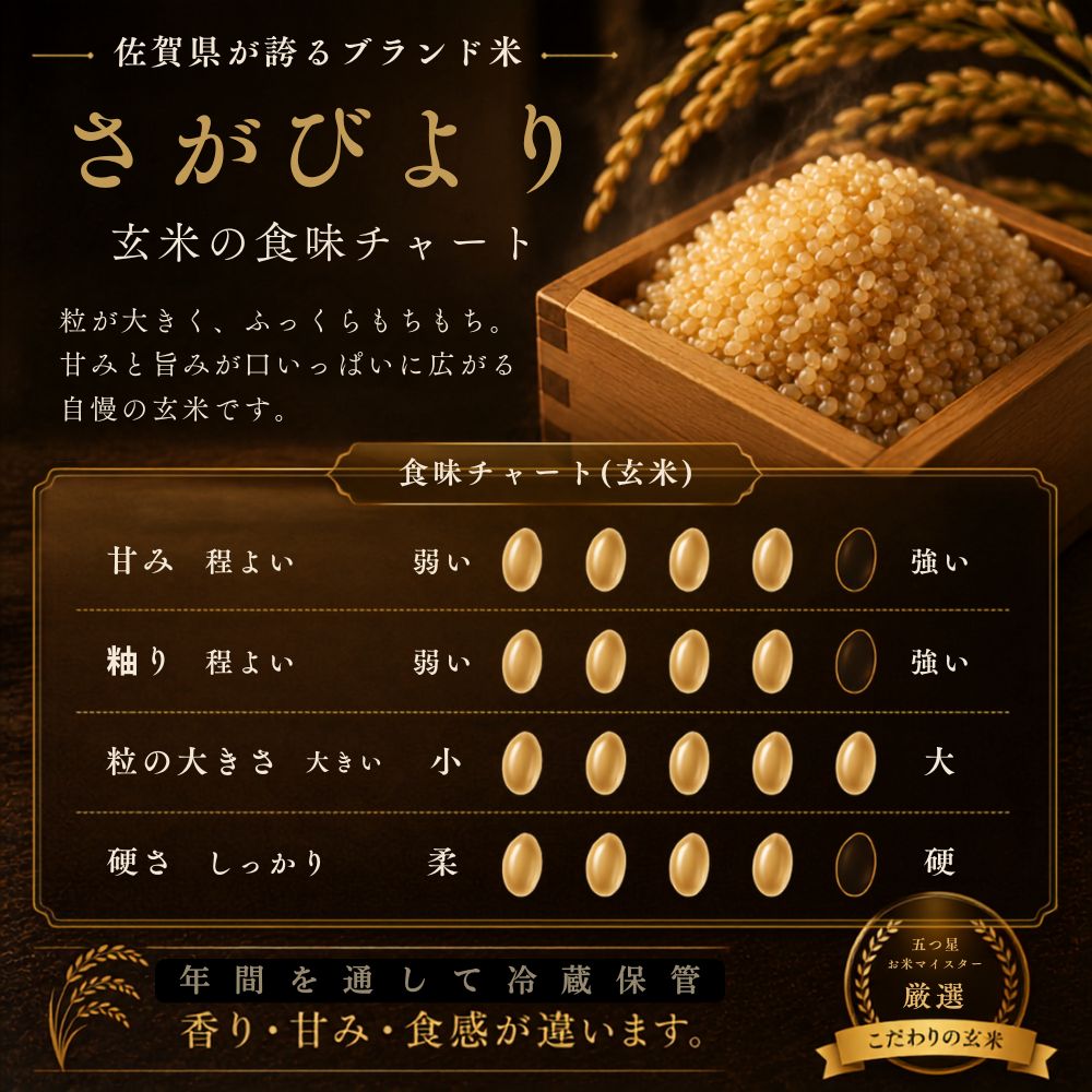 さがびより 特選 玄米 10kg (5kg×2袋) 佐賀県産 令和7年産 特A評価