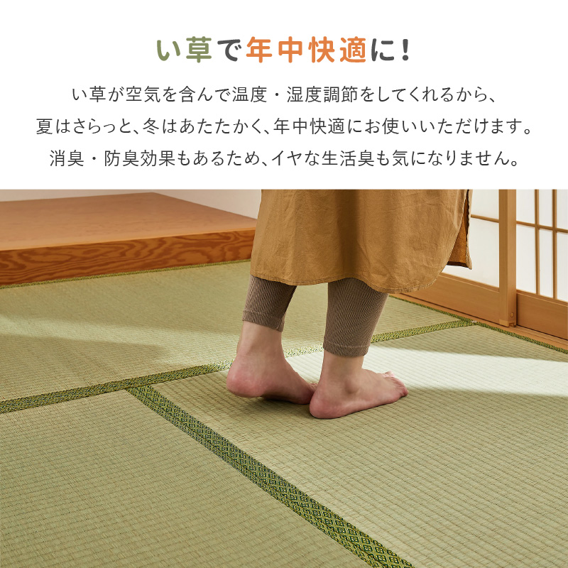 HAGiHARA カーペット い草 6畳 約255×340cm 畳の上に敷くもの HAGiHARA カーペット い草 6畳 約255×340cm 畳の上に敷くもの