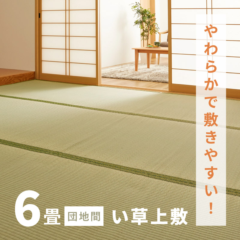 HAGiHARA（萩原） カーペット い草 6畳 6帖 255×340cm 畳の上に敷く