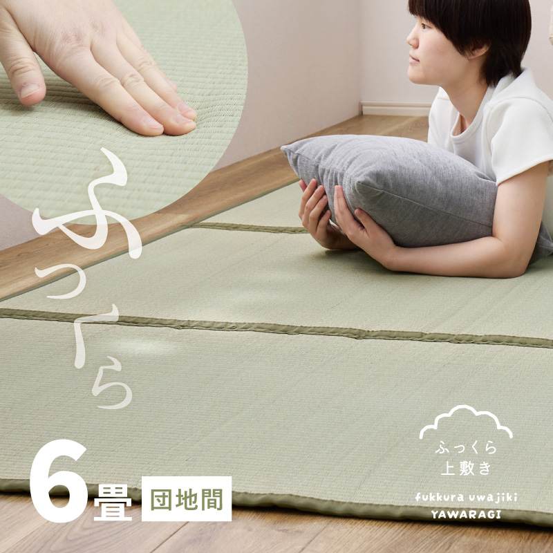 HAGiHARA（萩原） カーペット い草 6畳 6帖 255×340cm ウレタン入り