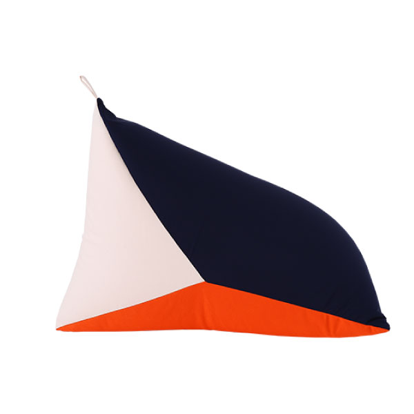 三角クッション 約50×80×50cm 全6色 カラフル可愛いビーズクッション マルチに使える便利クッション 帆布 枕 スツール テトラッド