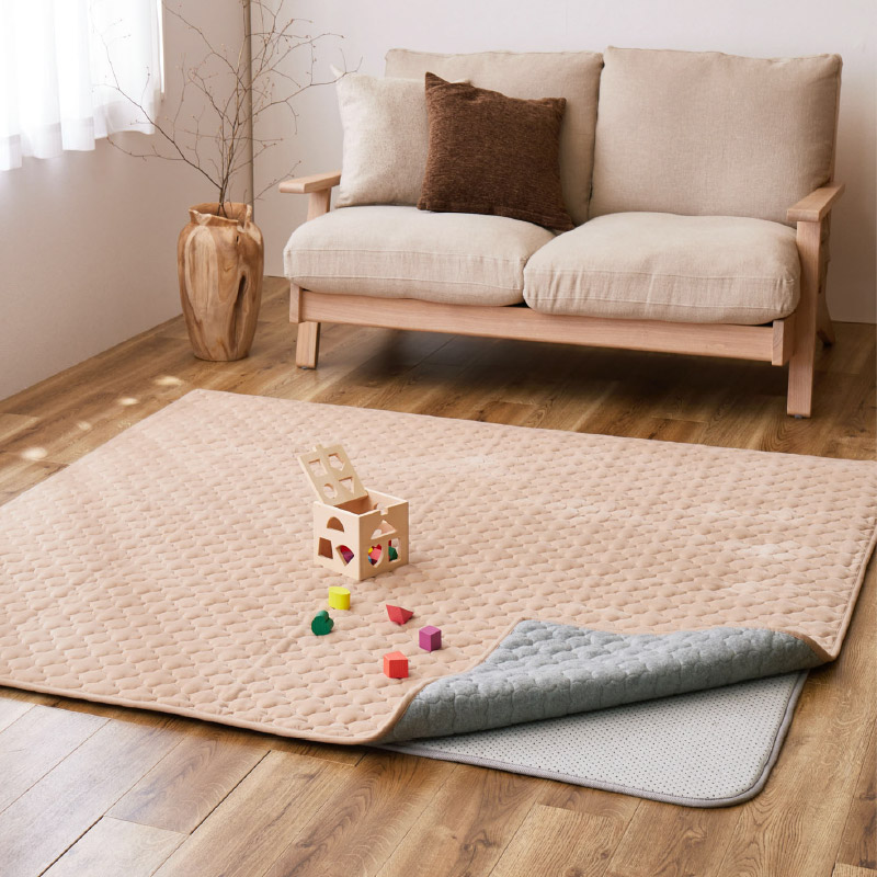 HAGiHARA ラグ カーペット 3畳 170×230cm 下敷き 両面滑り止め