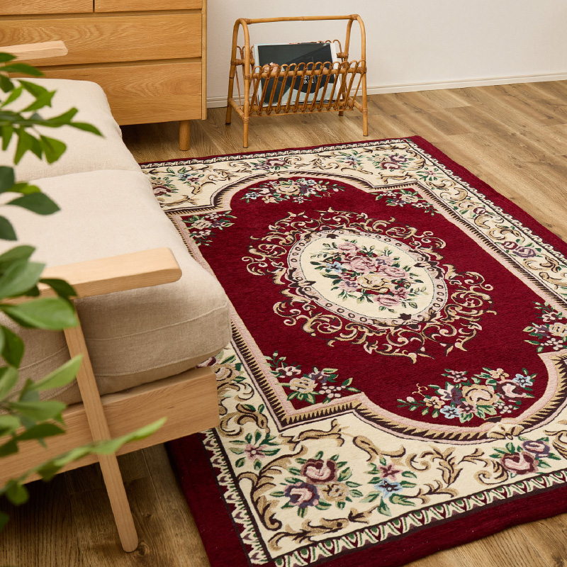 HAGiHARA（萩原） ラグ カーペット 1.5畳 130×190cm 厚手 ふっくら