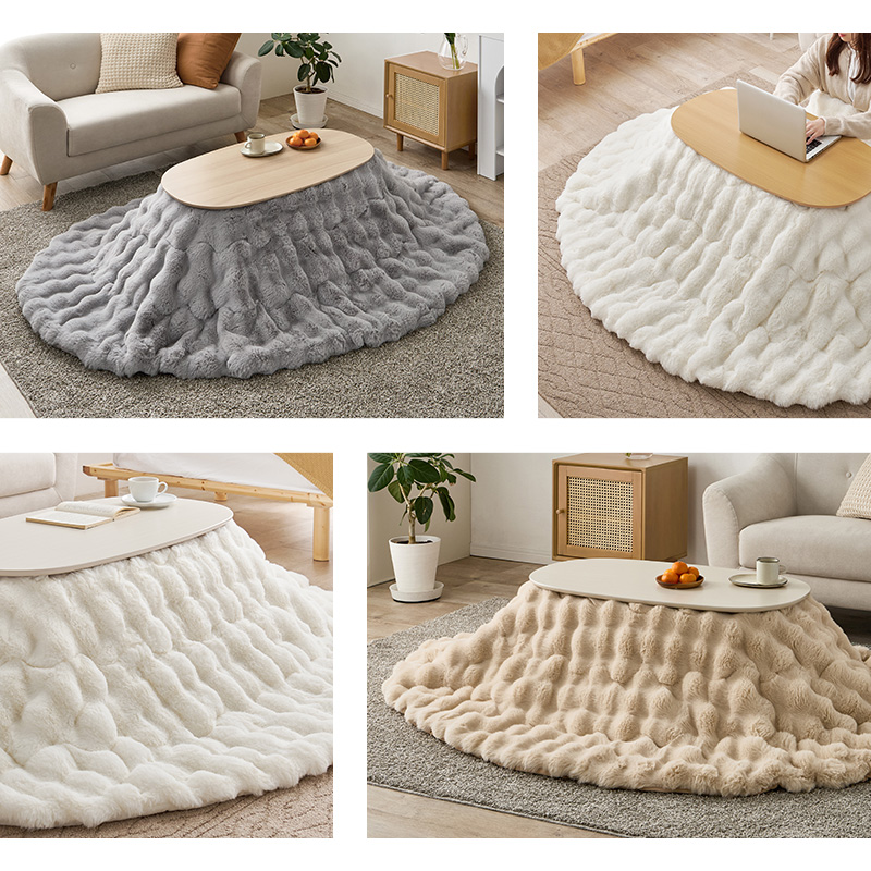 HAGiHARA（萩原） こたつ布団 楕円形 こたつ薄掛け布団 170×210cm