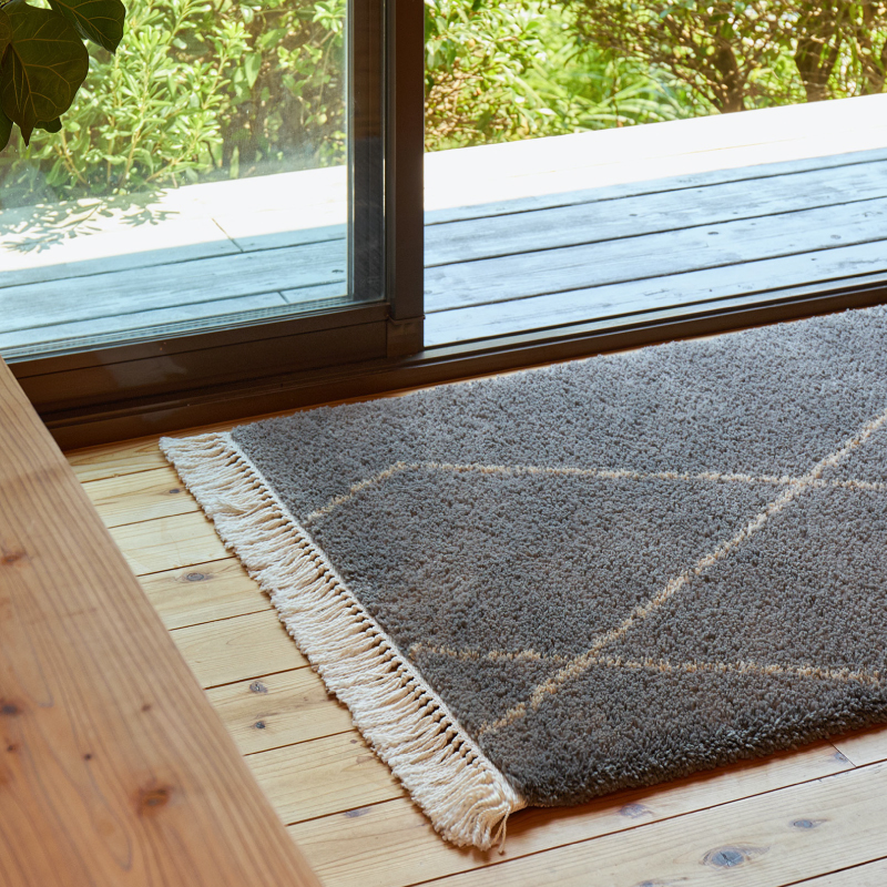 HAGiHARA（萩原） ラグ マット カーペット 1.5畳 133×190cm ホット