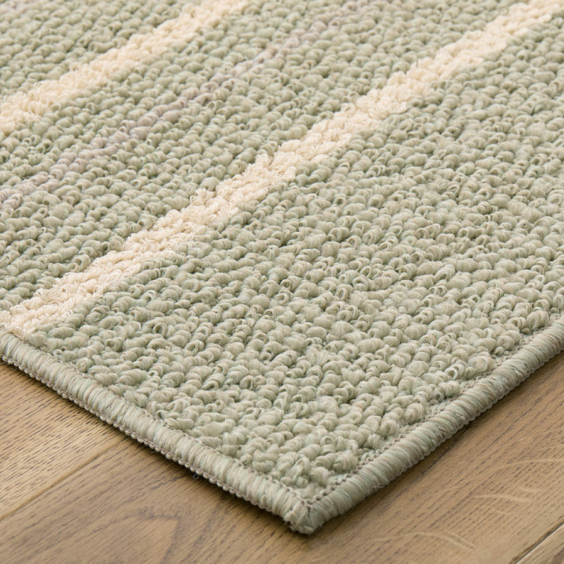 HAGiHARA（萩原） ラグ コットン 綿混 1.5畳 130×185cm 日本製 抗菌 防