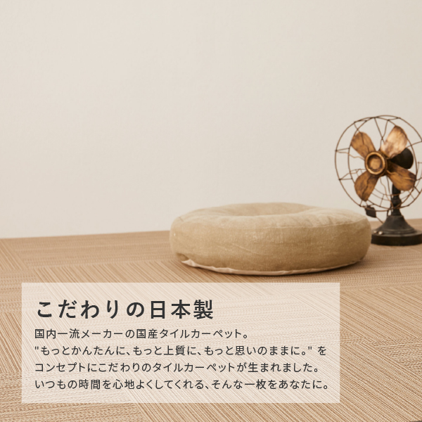 東リ（TOLI） 洗える タイルカーペット 撥水 防汚 防ダニ 50×50 ラグ