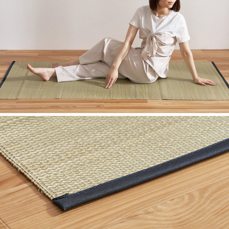 HAGiHARA（萩原） ラグ カーペット い草 1畳 80×170cm たたみ 寝ござ 