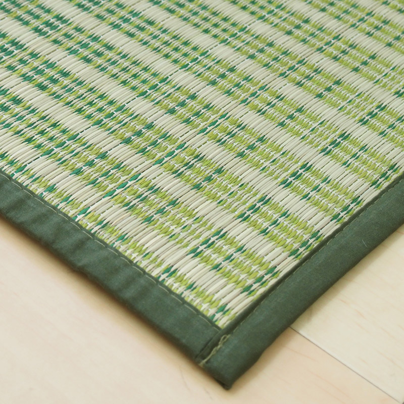 ラグ カーペット い草 4.5畳弱 240×240cm 折りたためる コンパクト ふっくら 防音 厚手 クレパス 裏貼有 12mm ウレタン入り_2
