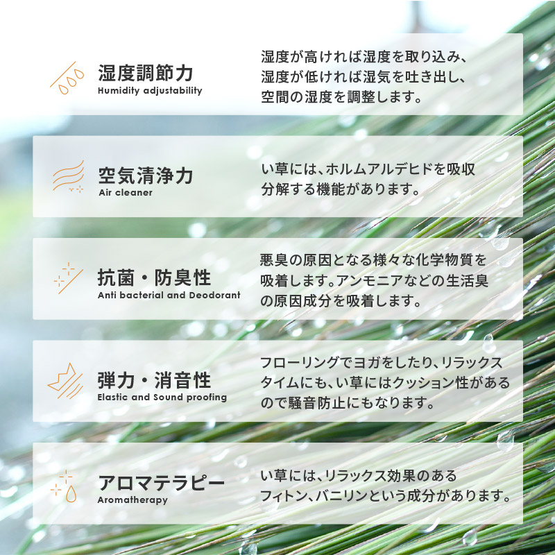 シートクッション い草 デニムパッチ 約40×...の詳細画像5