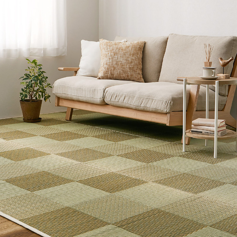 HAGiHARA（萩原） カーペット い草 6畳 6帖 286×382cm 畳の上に敷く