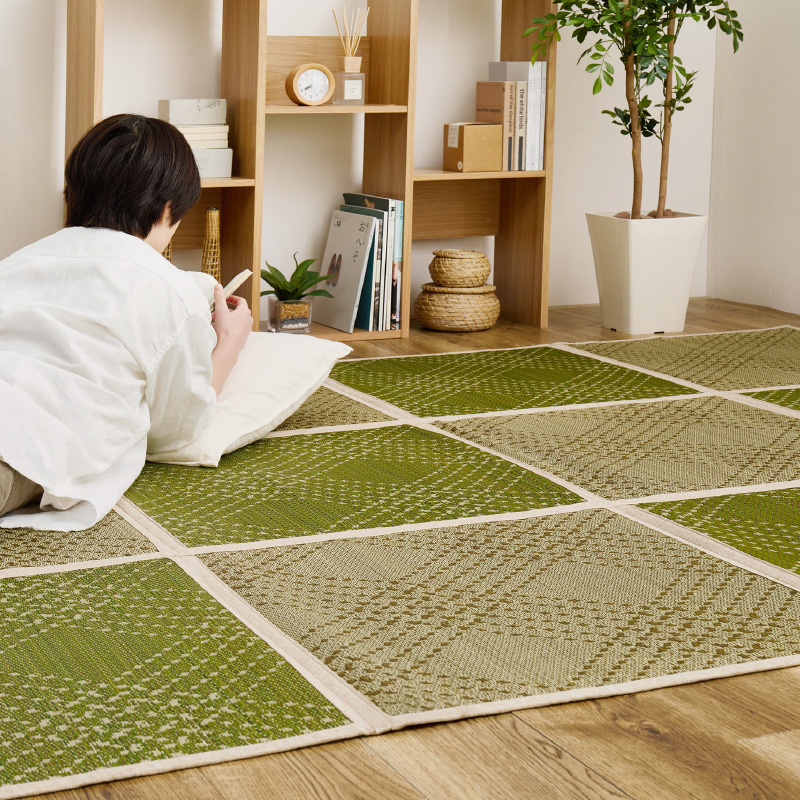 HAGiHARA（萩原） ラグ カーペット い草 3畳 180×240cm 抗菌 防臭