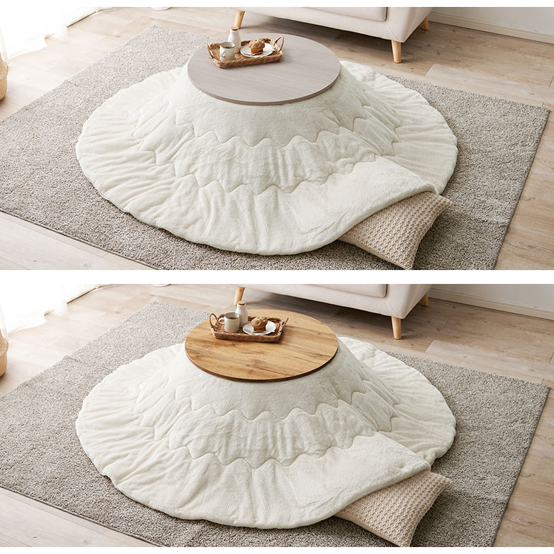 HAGiHARA（萩原） こたつ こたつセット 丸 円形 リバーシブル天板