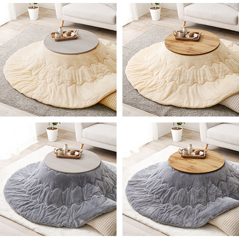 HAGiHARA（萩原） こたつ こたつセット 丸 円形 リバーシブル天板