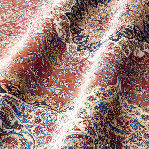 ラグ カーペット 絨毯 6畳弱 344×250cｍ アンティーク クラシック ベルギー製 ウィルトン織 高級カーペット 1203｜hagihara6011｜03